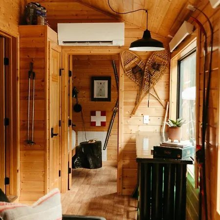 The Ski Haus A Montana Tiny Cabin Forest Retreat